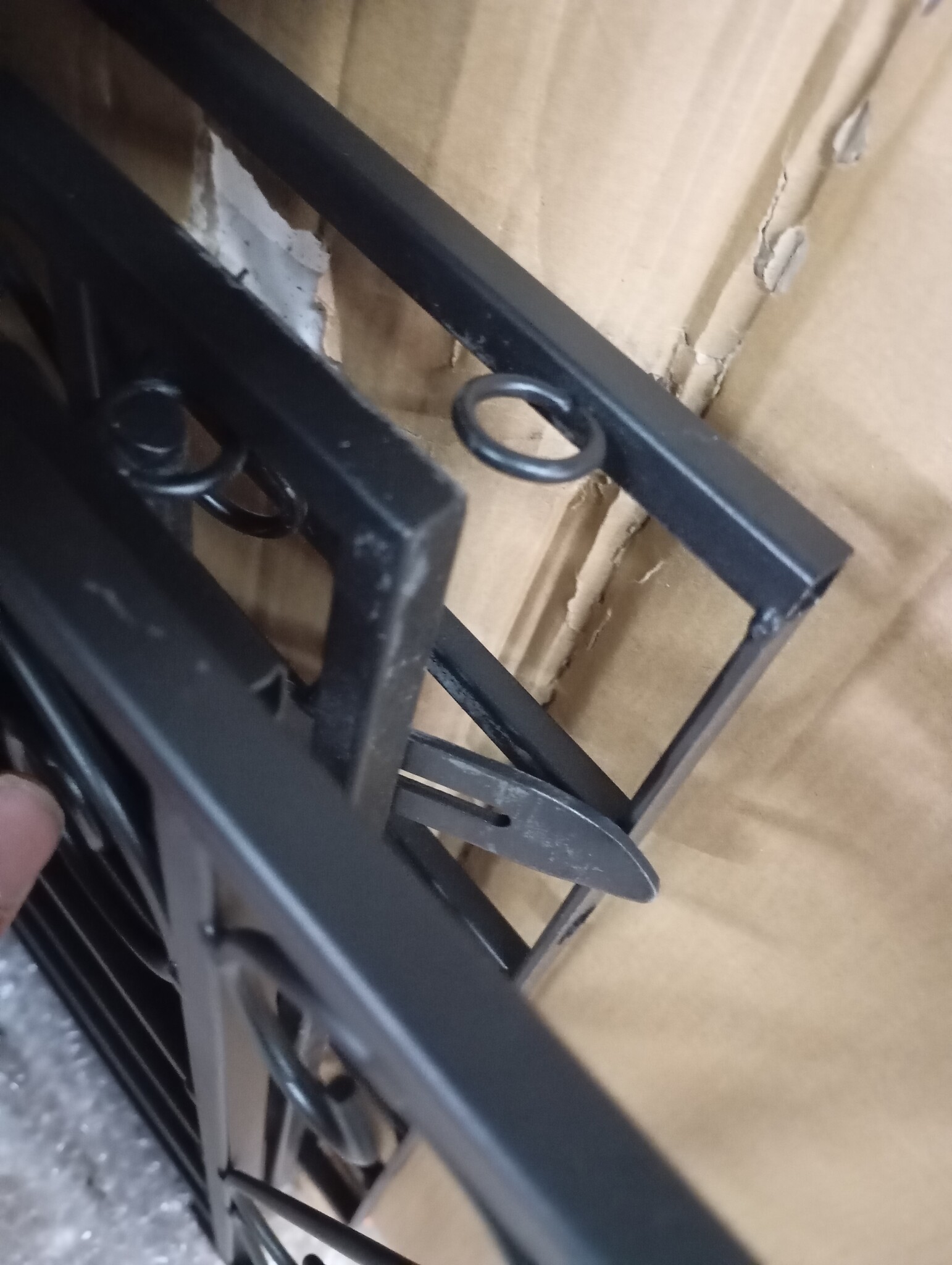 Smeedijzeren Poort 121cm Zwart - Krasjes, 55% Korting!