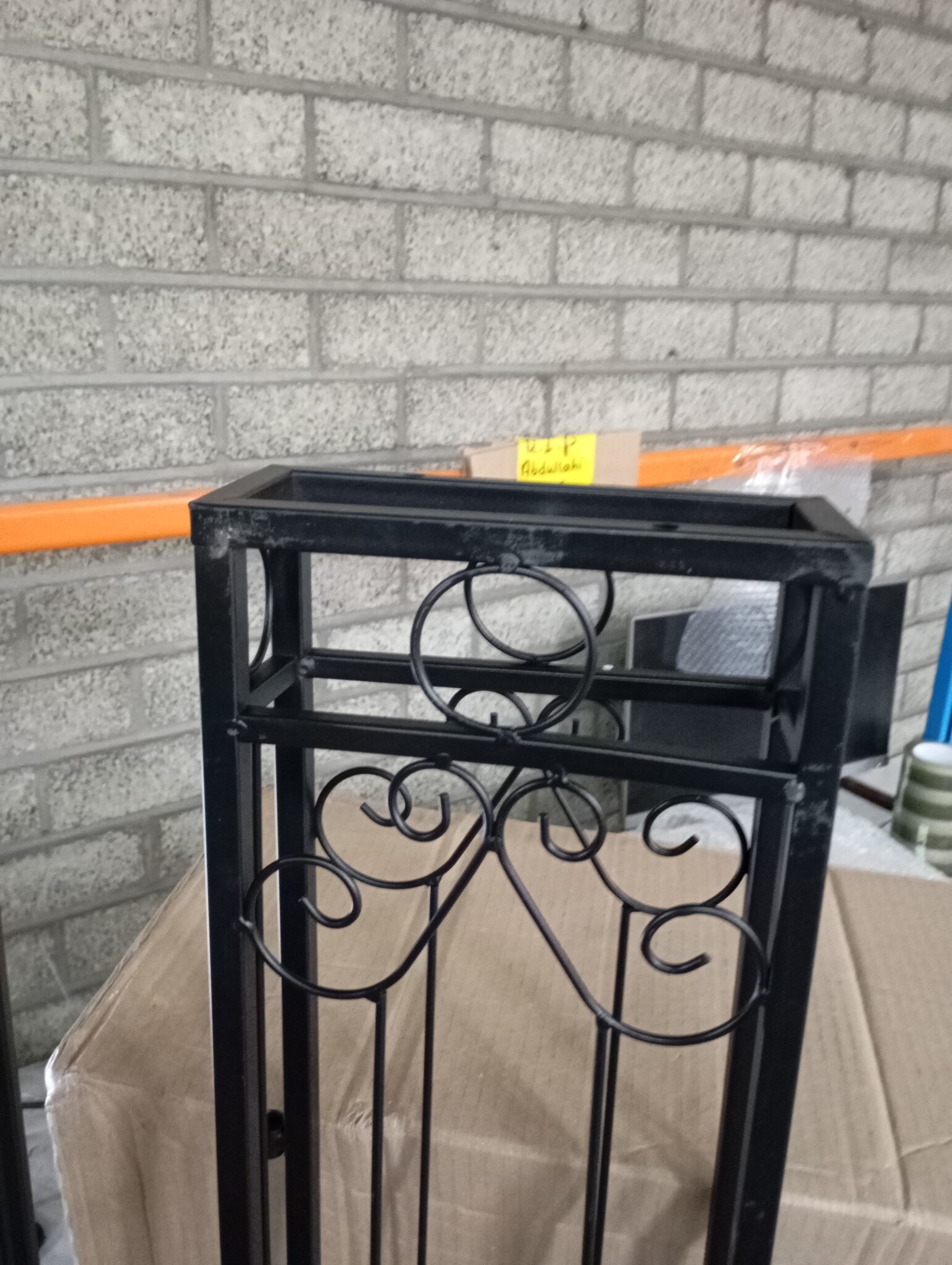 Smeedijzeren Poort 121cm Zwart - Krasjes, 55% Korting!
