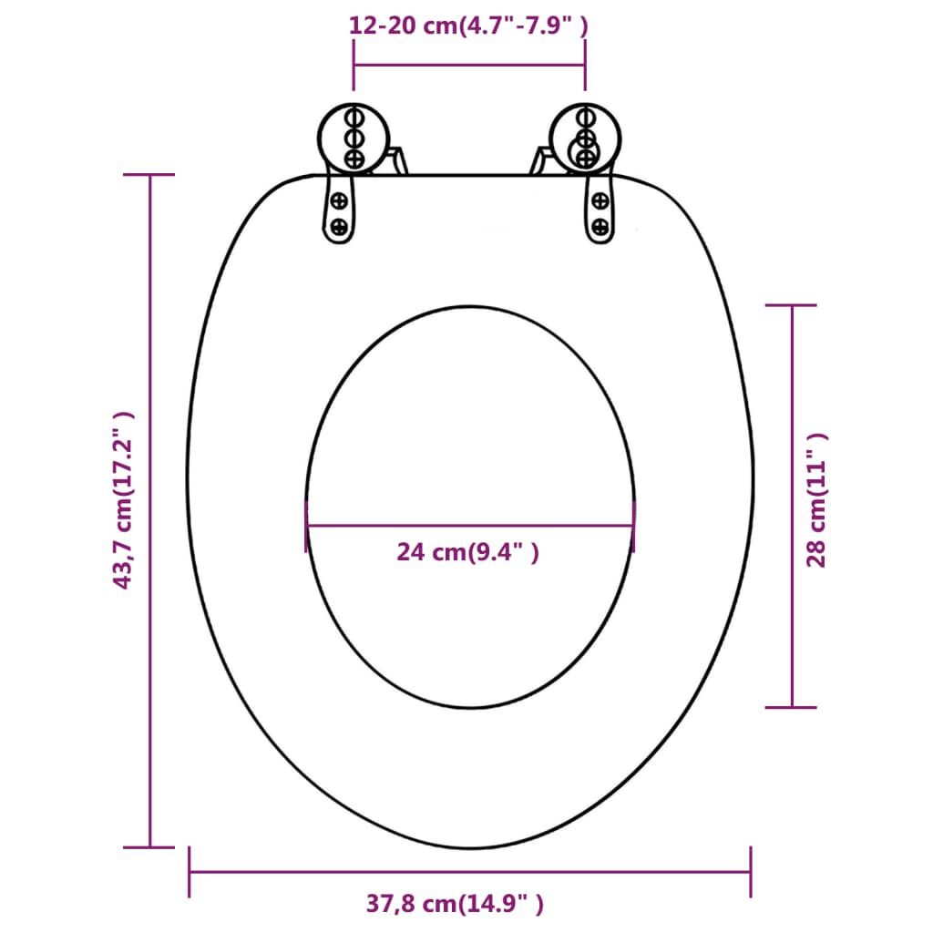 Toiletbril Oud Hout Design - 35% Korting! Nieuwstaat