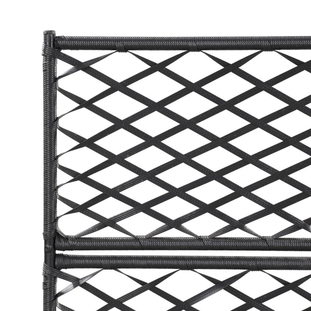 VidaXL Plantenbak met Latwerk & Potten - Zwart - 35% Korting!