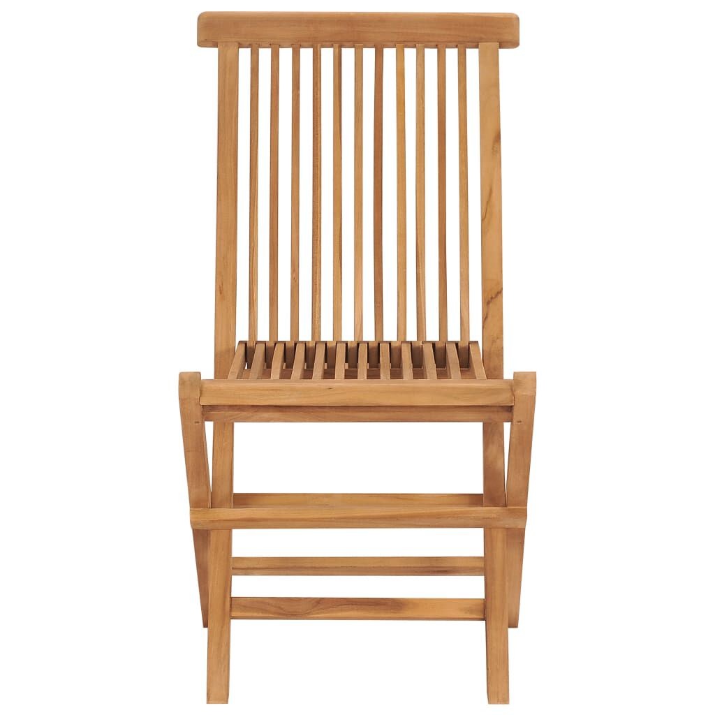 vidaXL Teak Tuinstoelen (2 st) - 35% Korting! Inklapbaar