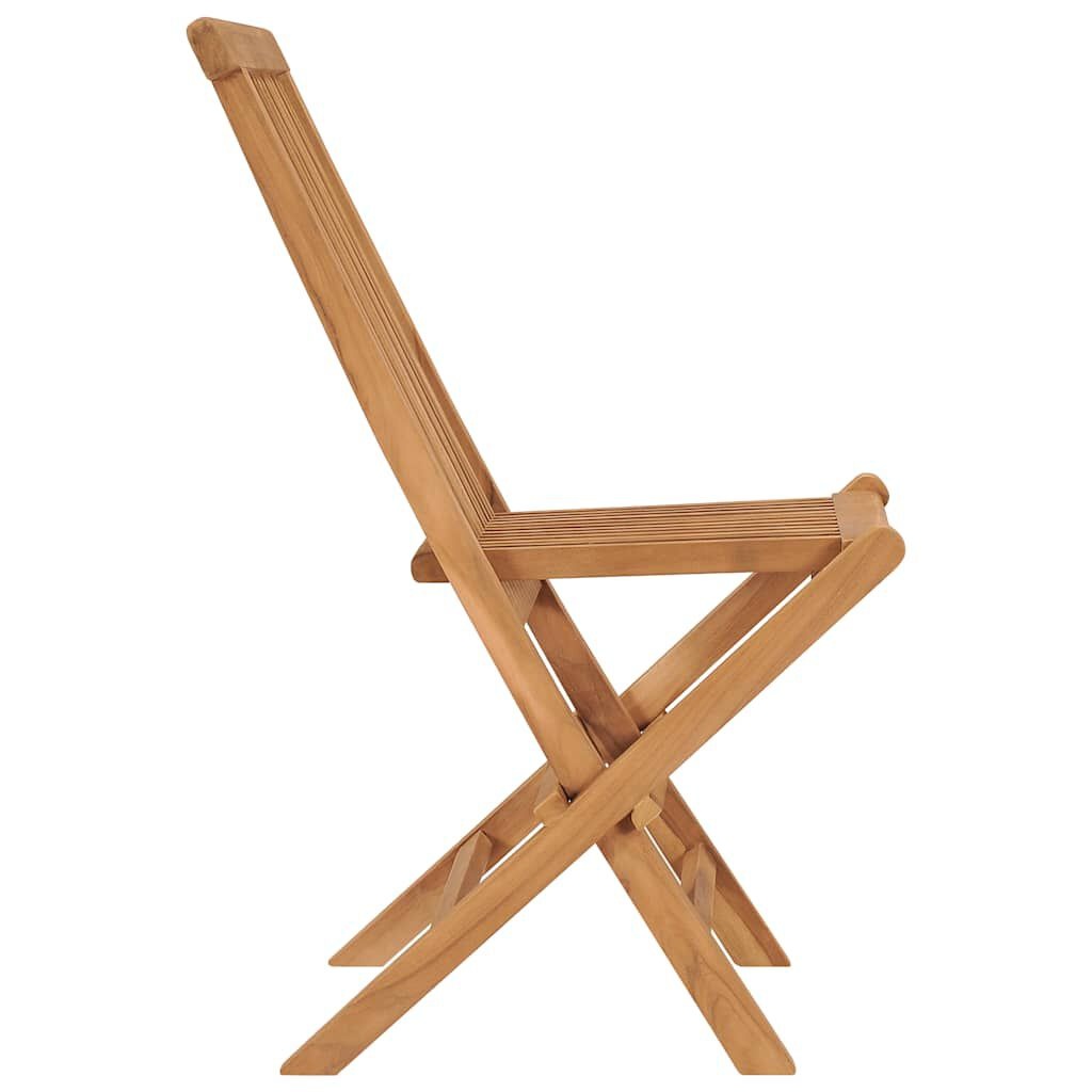 vidaXL Teak Tuinstoelen (2 st) - 35% Korting! Inklapbaar