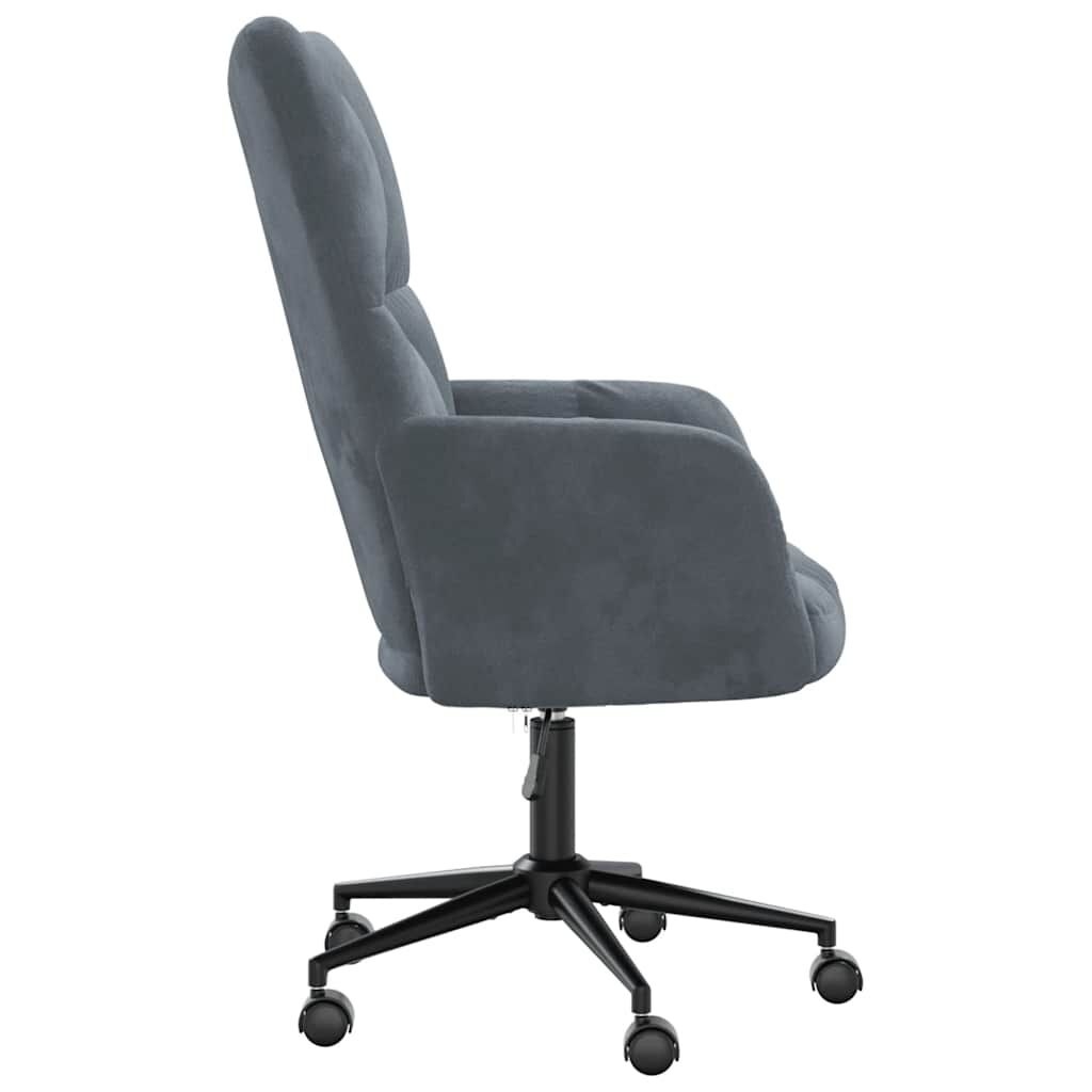 VidaXL Relaxstoel Donkergrijs Fluwelen Stof -45%
