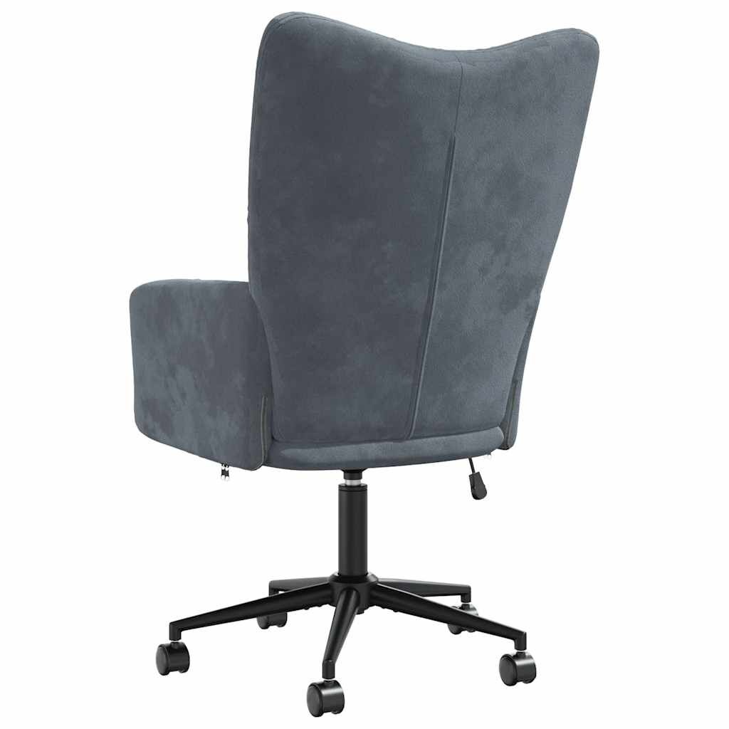 VidaXL Relaxstoel Donkergrijs Fluwelen Stof -45%