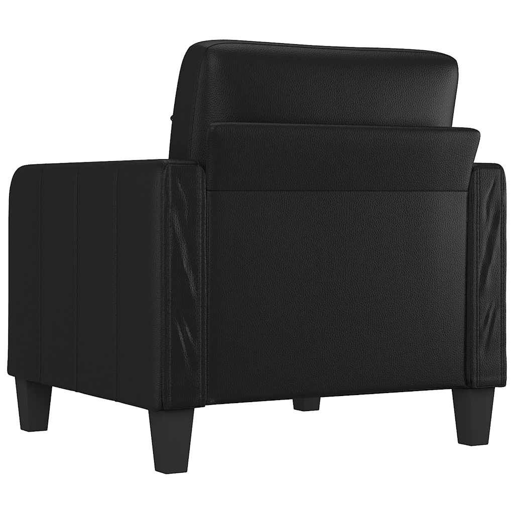 vidaXL Fauteuil Zwart Kunstleer - 45% Korting!