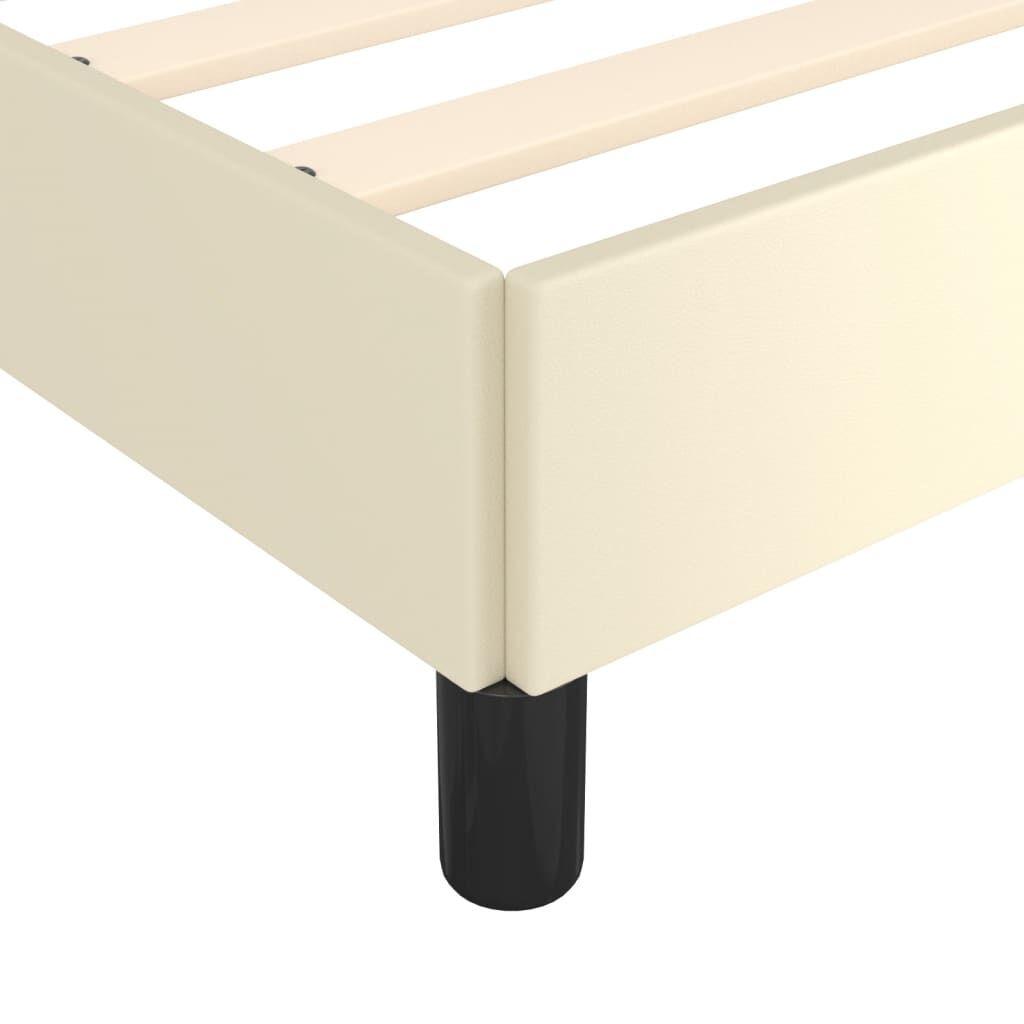 vidaXL Crème Bedframe 140x200cm - Kunstleer - 35% Korting!