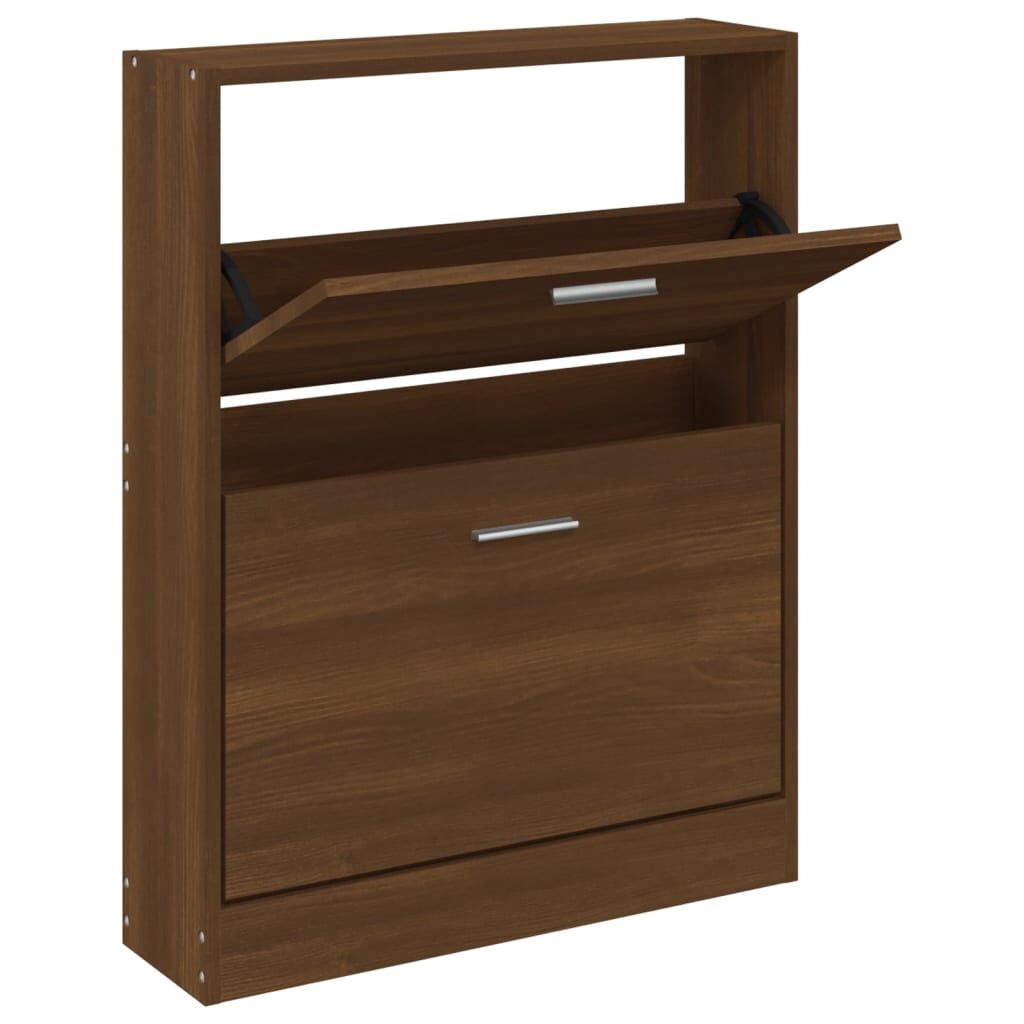 vidaXL Schoenenkast Bruin Eiken - 35% Korting!