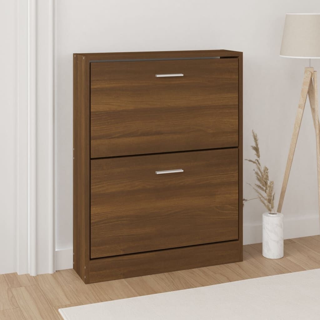vidaXL Schoenenkast Bruin Eiken - 35% Korting!