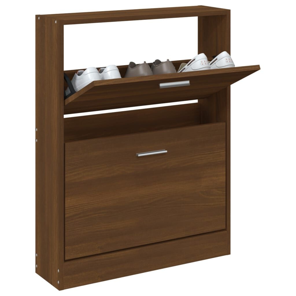 vidaXL Schoenenkast Bruin Eiken - 35% Korting!