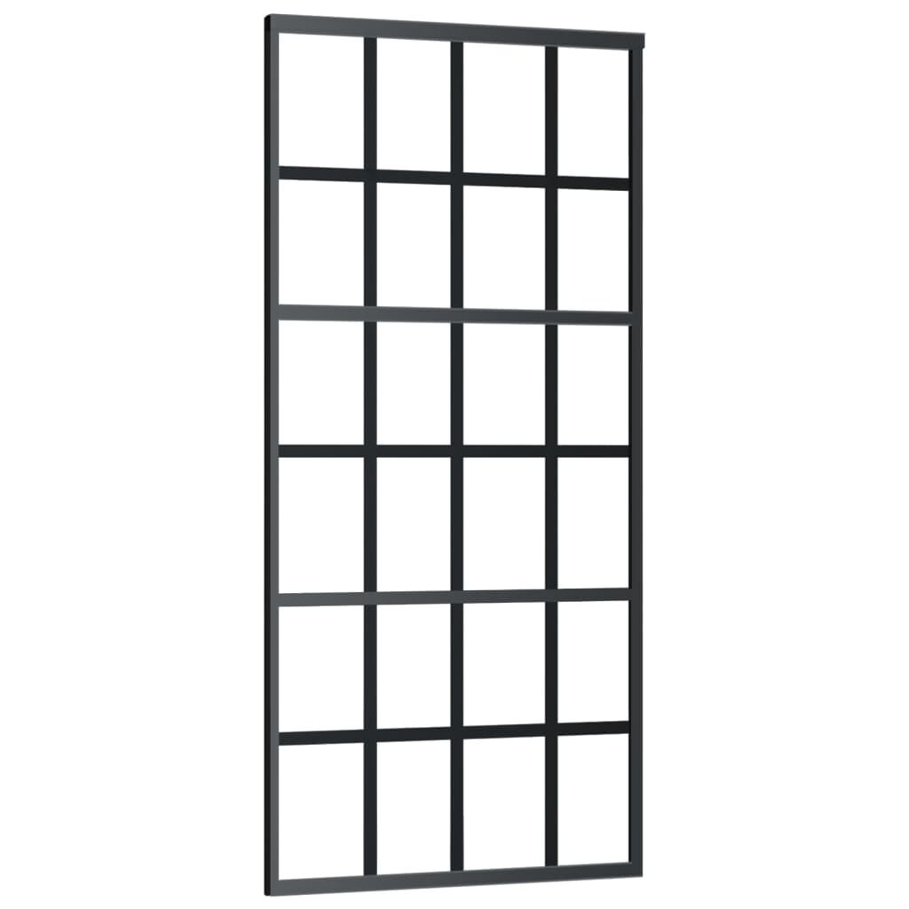 vidaXL Schuifdeur 90x205cm Zwart - 35% Korting!