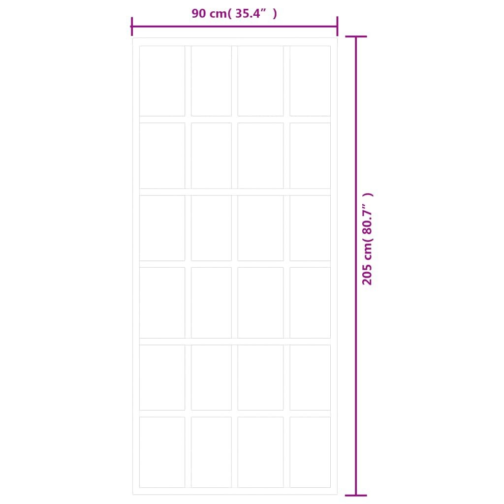 vidaXL Schuifdeur 90x205cm Zwart - 35% Korting!