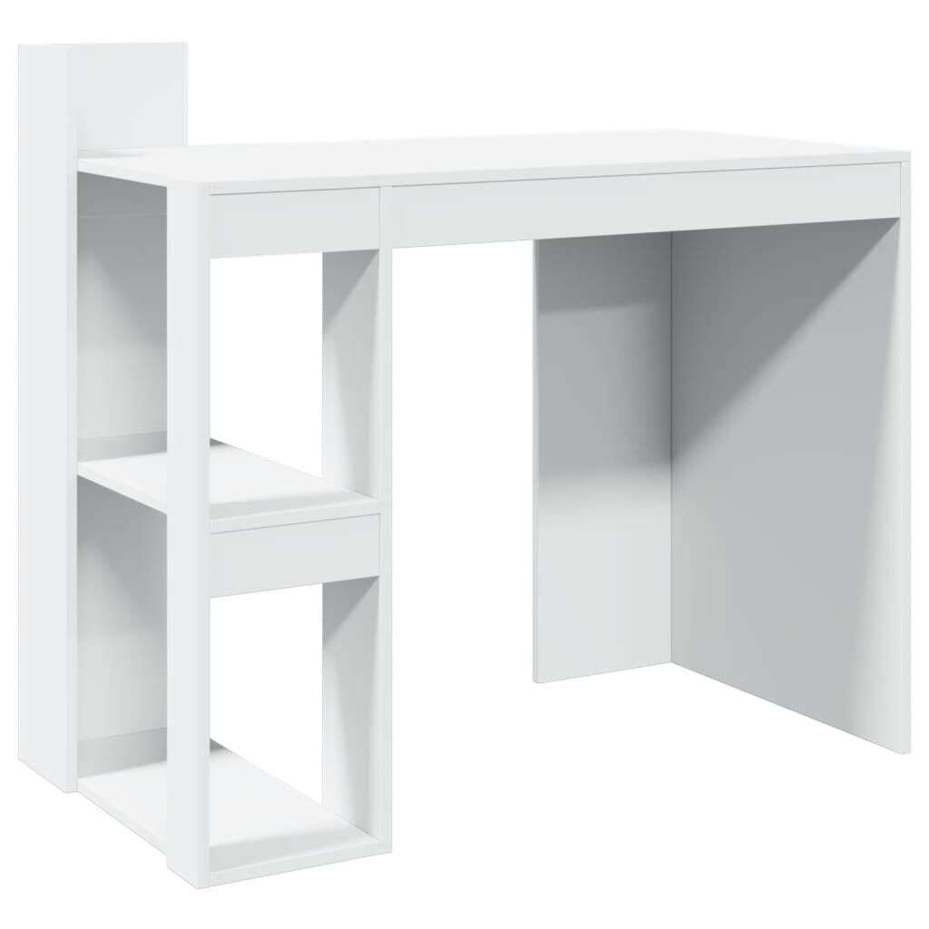 vidaXL Bureau Wit Hout - 41% Korting! Zo Goed Als Nieuw
