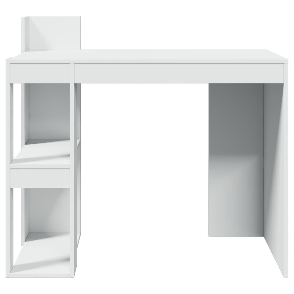vidaXL Bureau Wit Hout - 41% Korting! Zo Goed Als Nieuw