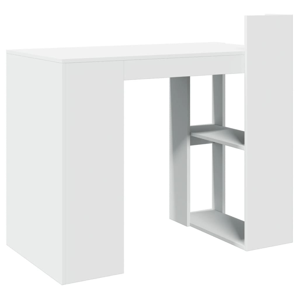 vidaXL Bureau Wit Hout - 41% Korting! Zo Goed Als Nieuw