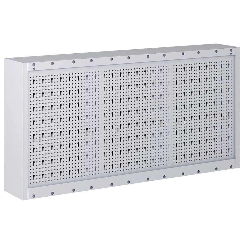 vidaXL Gereedschapskast Wand - Grijs/Zwart - 50% Korting!
