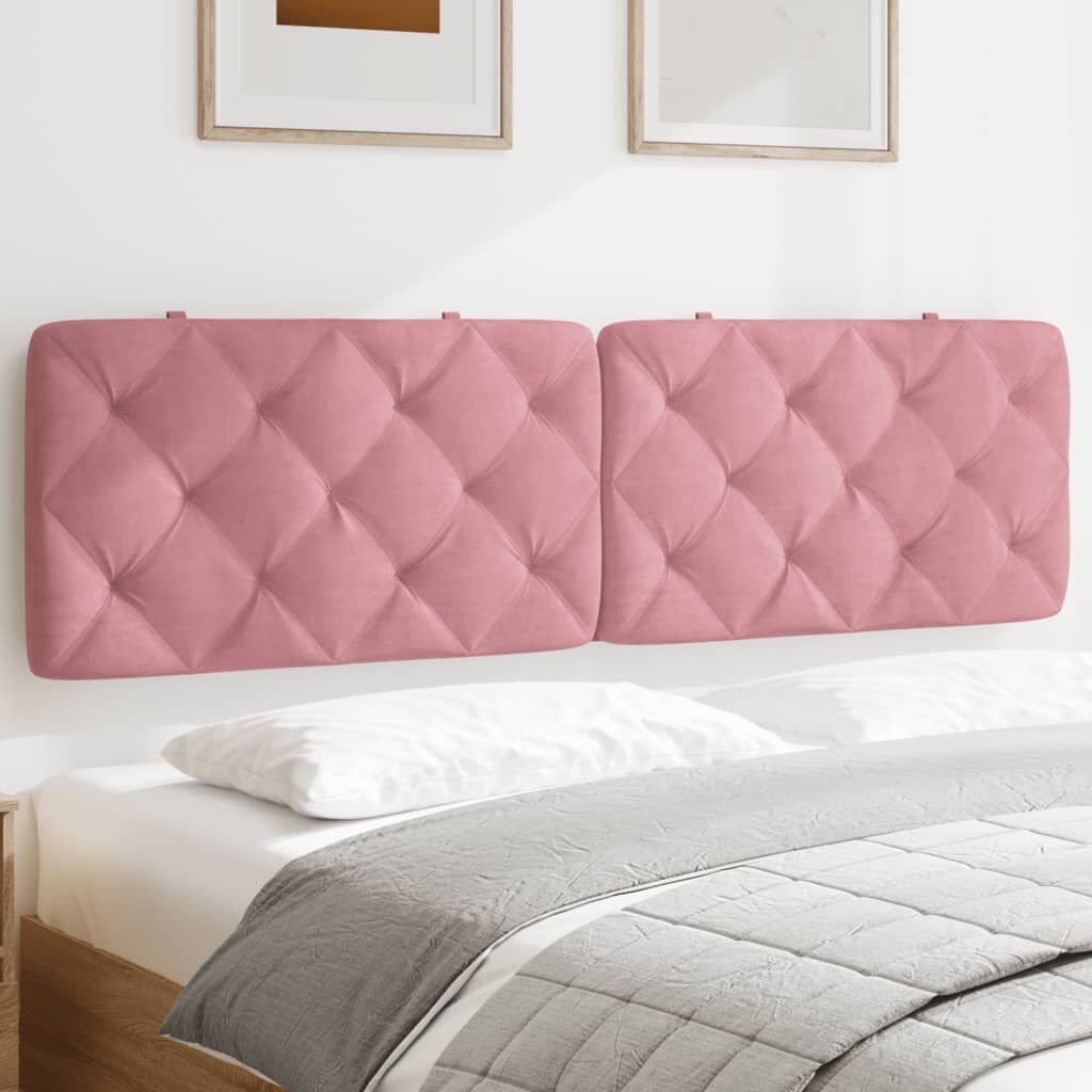 vidaXL Hoofdbordkussen Roze Fluweel 180cm - 53% Korting!