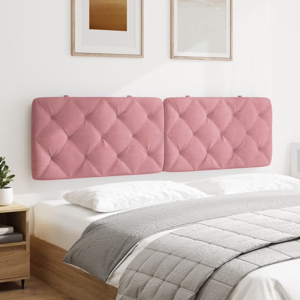vidaXL Hoofdbordkussen Roze Fluweel 180cm - 53% Korting!