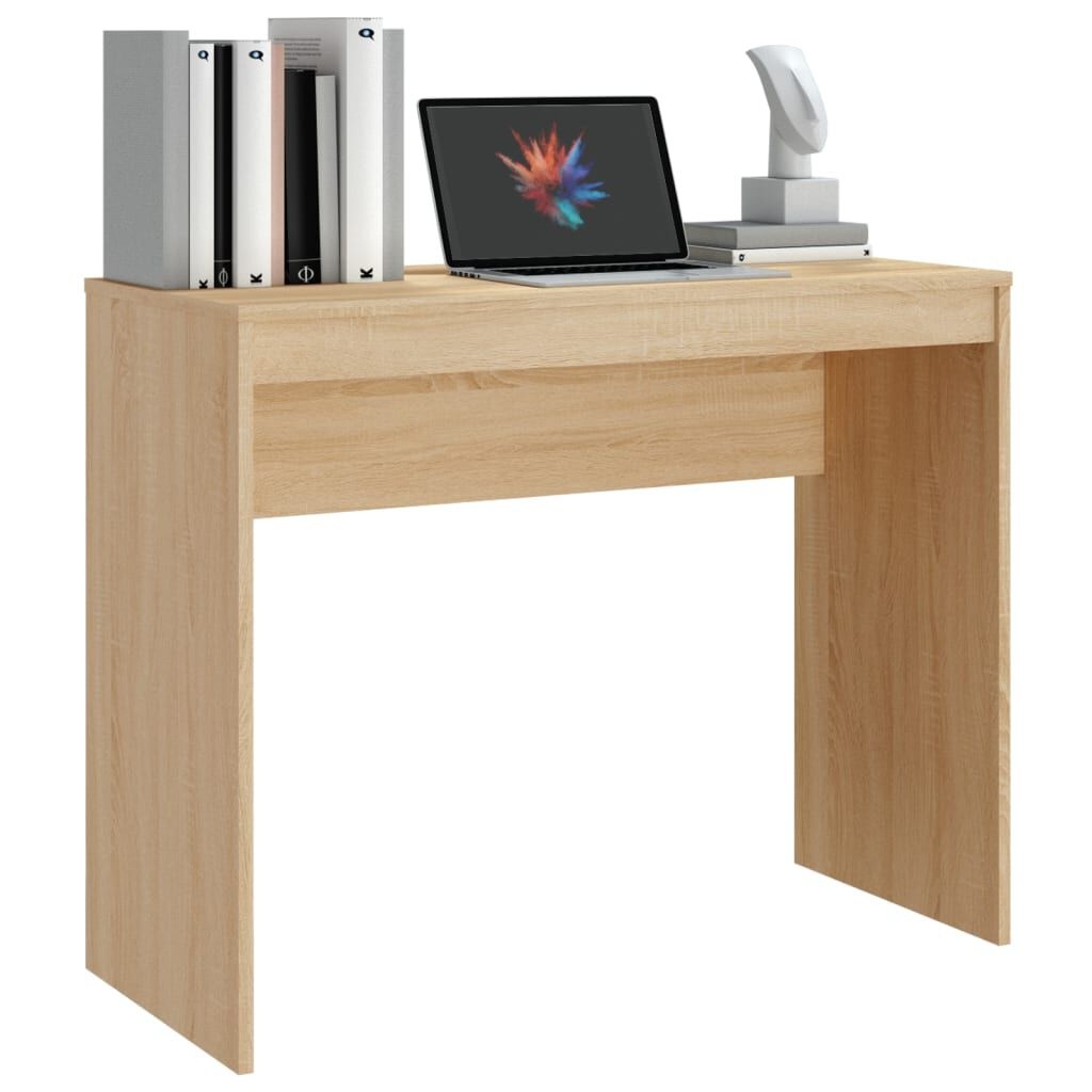 vidaXL Bureau Sonoma Eiken 90cm - Lichte Schade - 35% Korting!