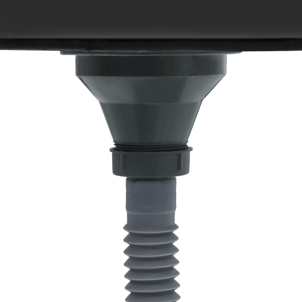 vidaXL Handgemaakte Zwarte Spoelbak RVS - 35% Korting!