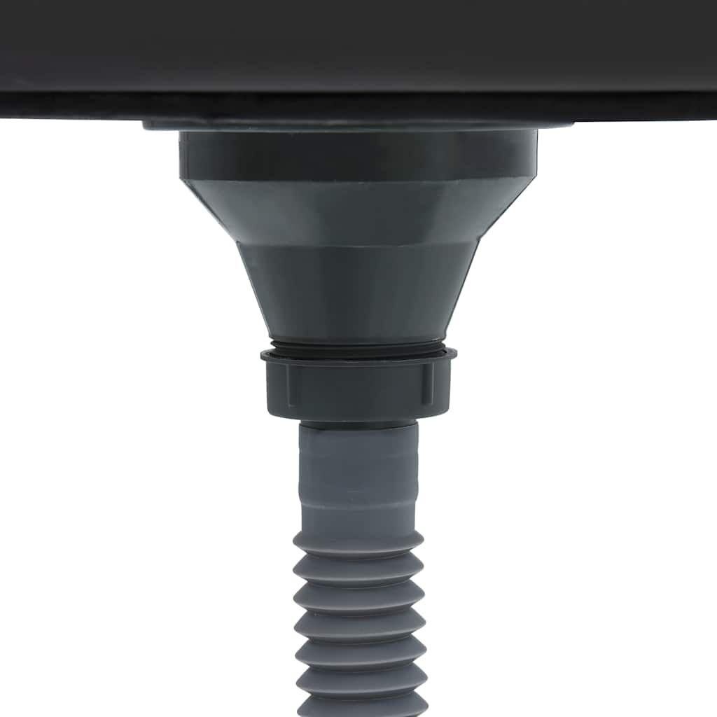 vidaXL Handgemaakte Zwarte Spoelbak RVS - 35% Korting!