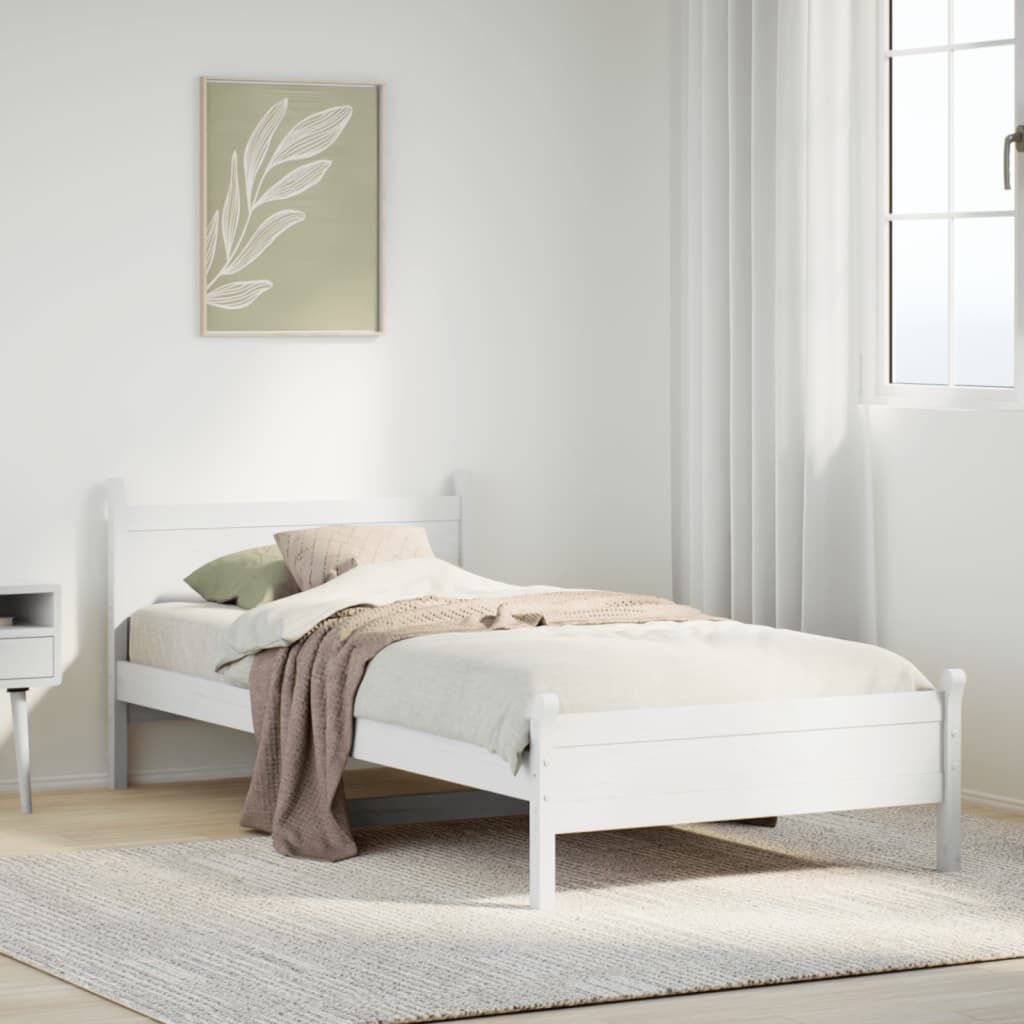 Grenen Bedframe Wit 90x190cm - 41% Korting!