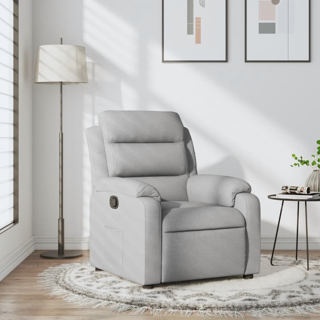 vidaXL Verstelbare Fauteuil Lichtgrijs - 45% Korting!