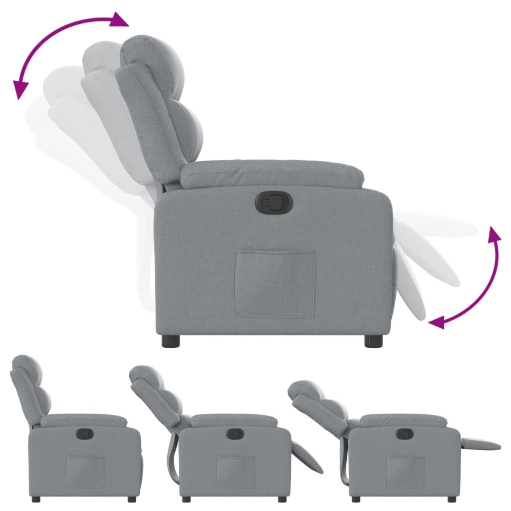 vidaXL Verstelbare Fauteuil Lichtgrijs - 45% Korting!