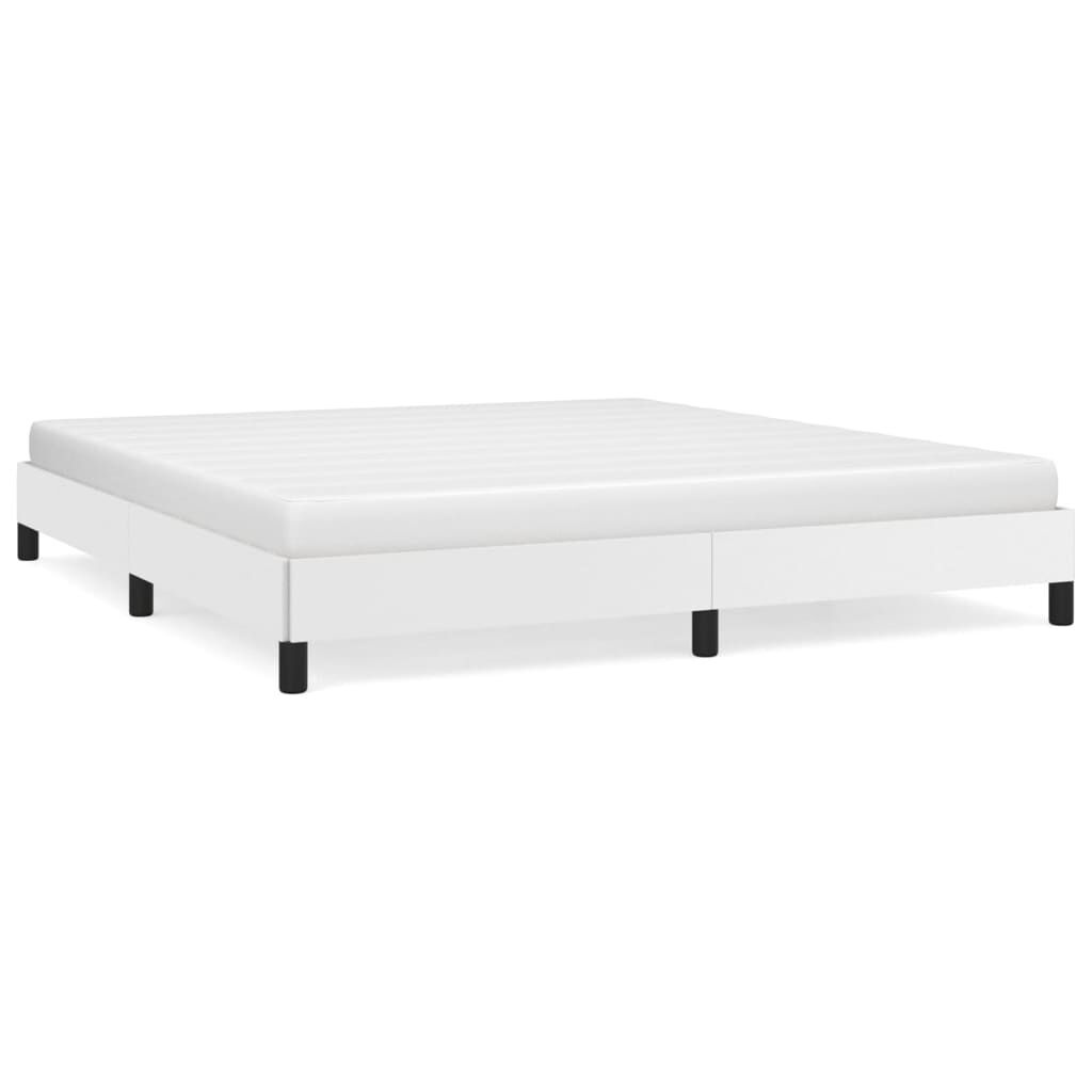 vidaXL Bedframe Kunstleer Wit 160x200 cm - 35% Korting!