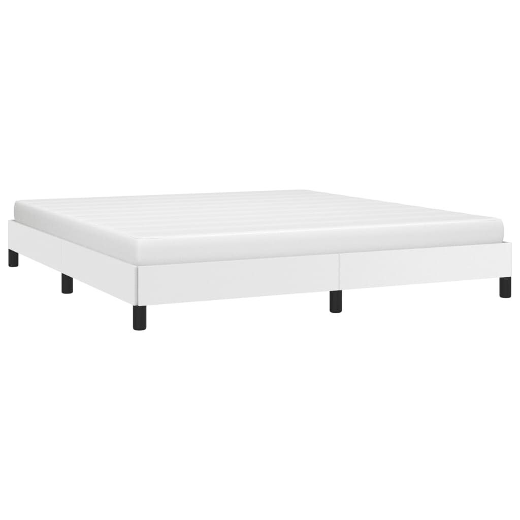 vidaXL Bedframe Kunstleer Wit 160x200 cm - 35% Korting!