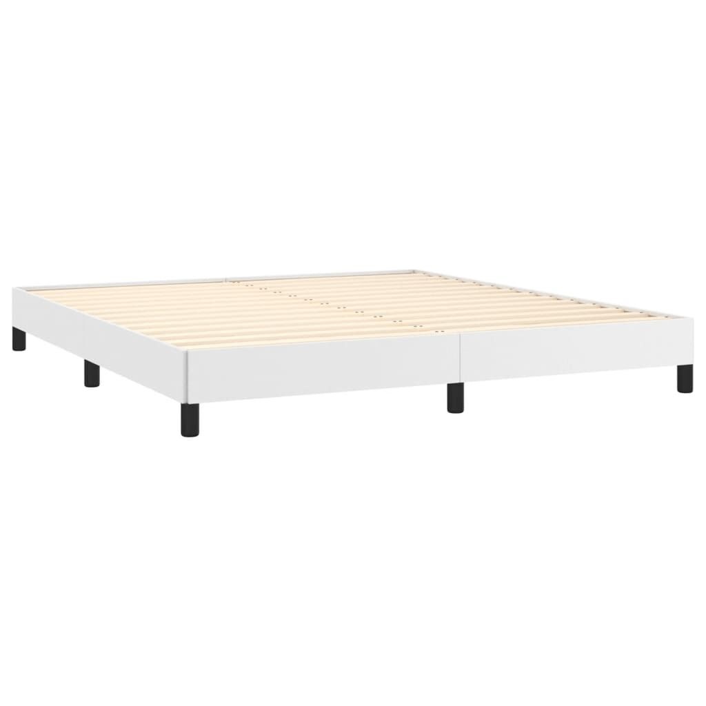 vidaXL Bedframe Kunstleer Wit 160x200 cm - 35% Korting!
