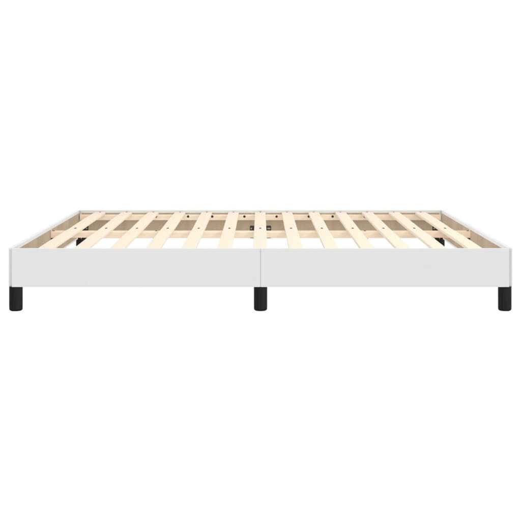 vidaXL Bedframe Kunstleer Wit 160x200 cm - 35% Korting!