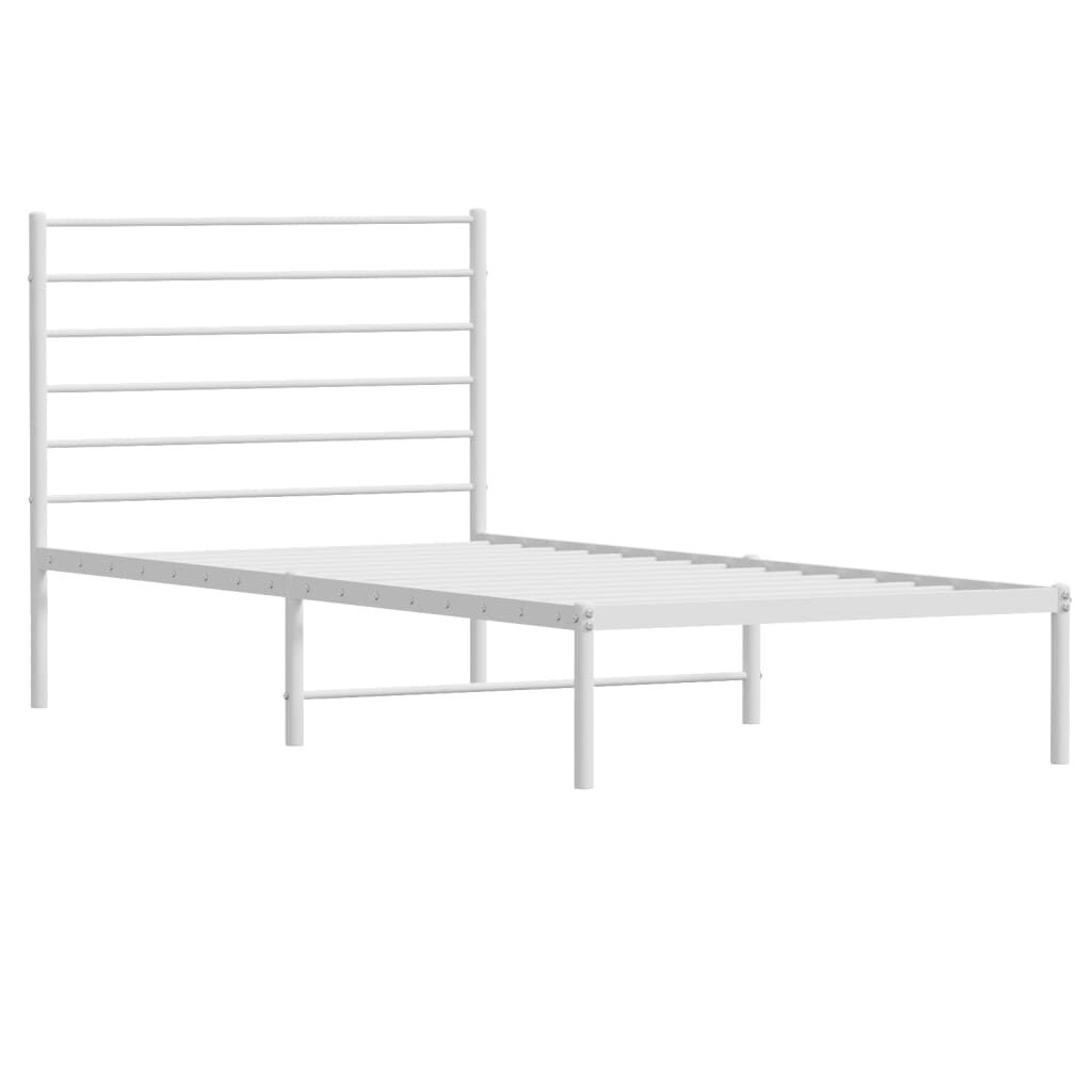 VidaXL Bedframe 90x190 Wit Metaal - 35% Korting! (Lichte Schade)