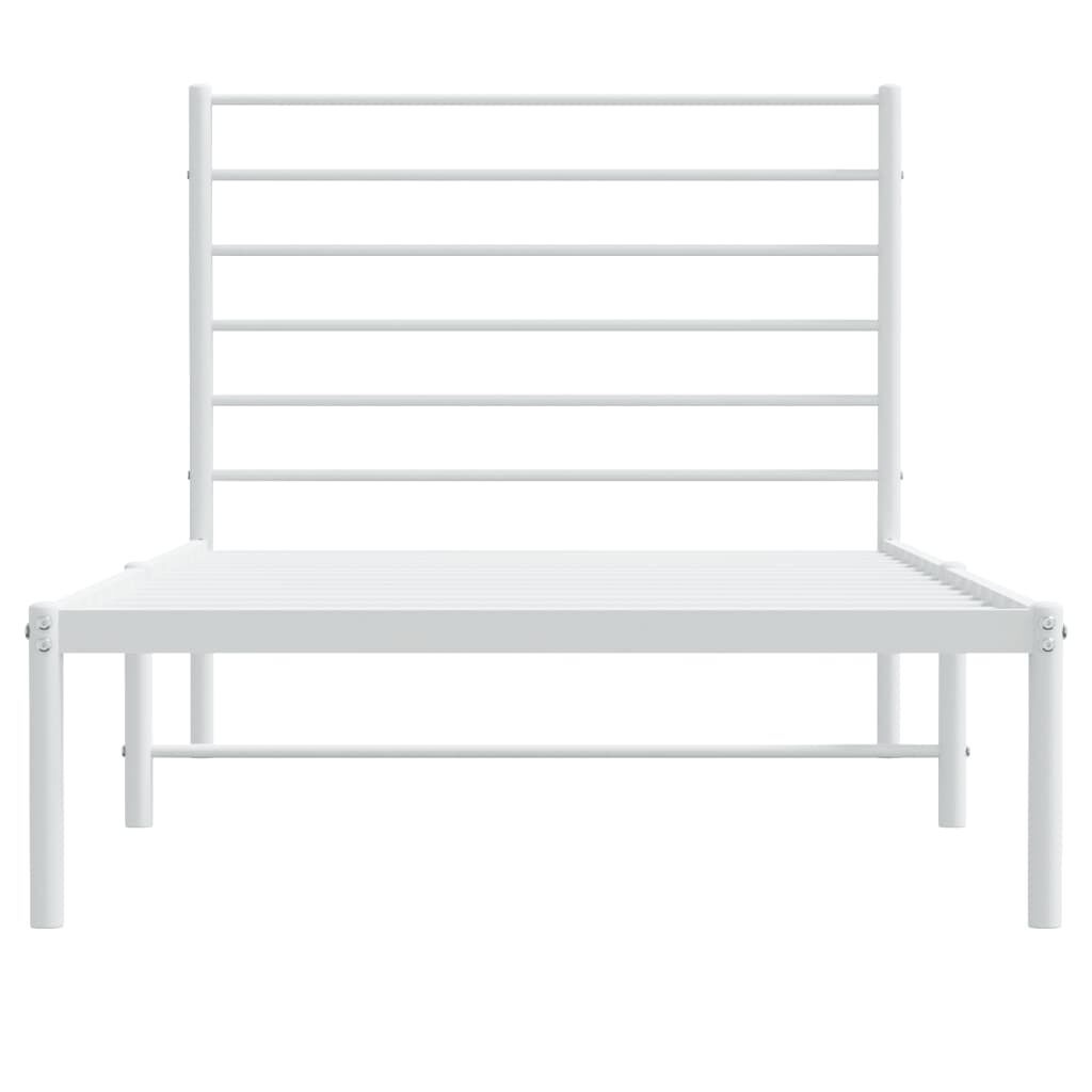 VidaXL Bedframe 90x190 Wit Metaal - 35% Korting! (Lichte Schade)