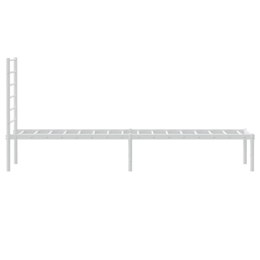 VidaXL Bedframe 90x190 Wit Metaal - 35% Korting! (Lichte Schade)