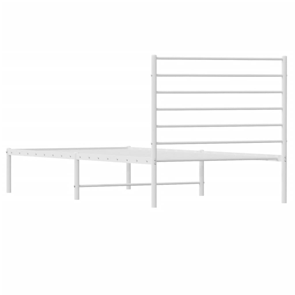VidaXL Bedframe 90x190 Wit Metaal - 35% Korting! (Lichte Schade)