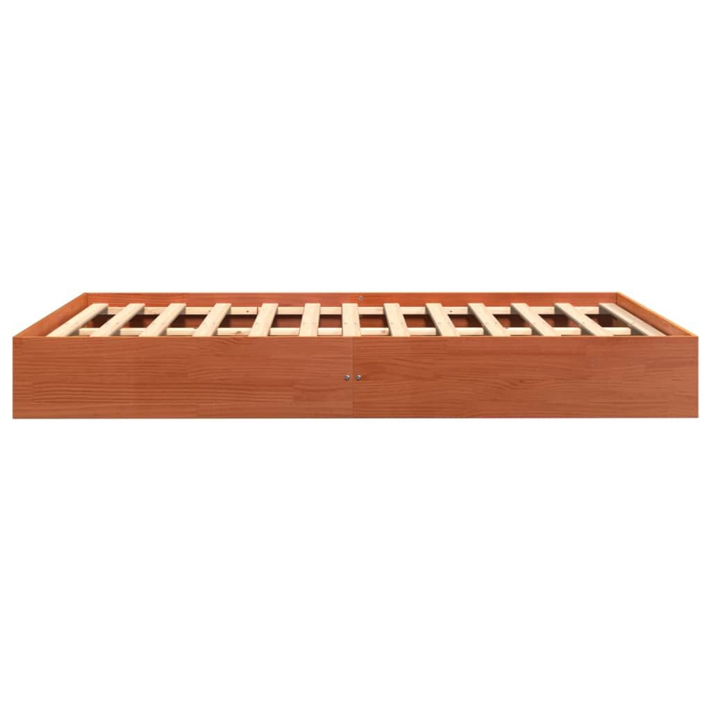 Grenen Bedframe 135x190cm Wasbruin -35%! Zo Goed Als Nieuw