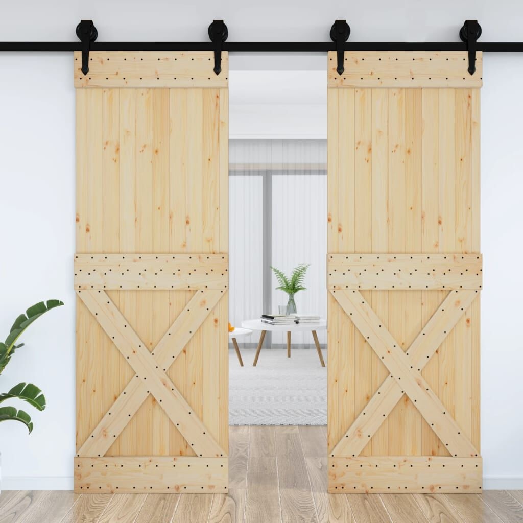 vidaXL Massief Grenen Deur NARVIK 80x210 cm - 35% Korting!
