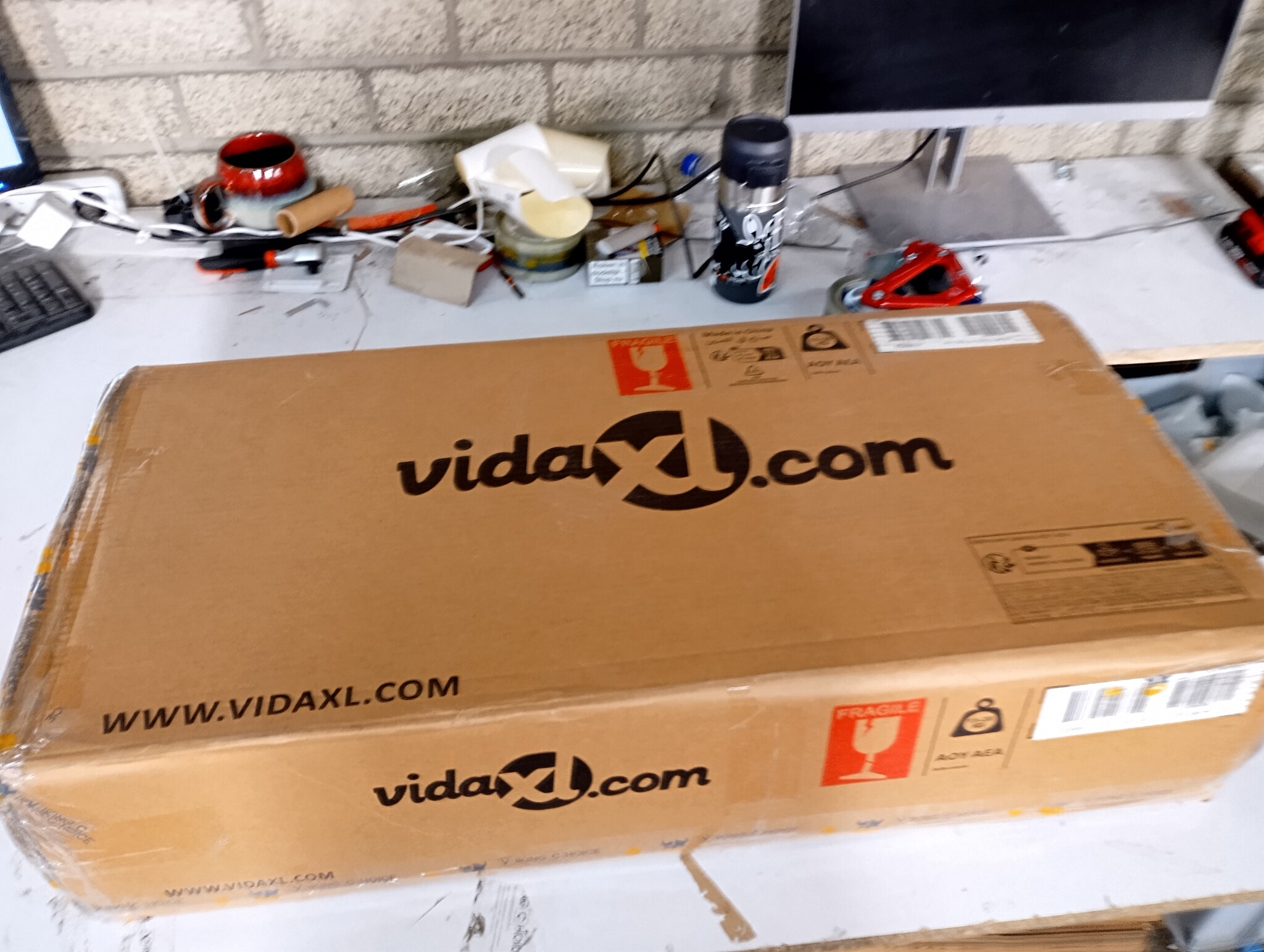 VidaXL Badkamermeubelset Betongrijs - 50% Korting! (Beschadigd)