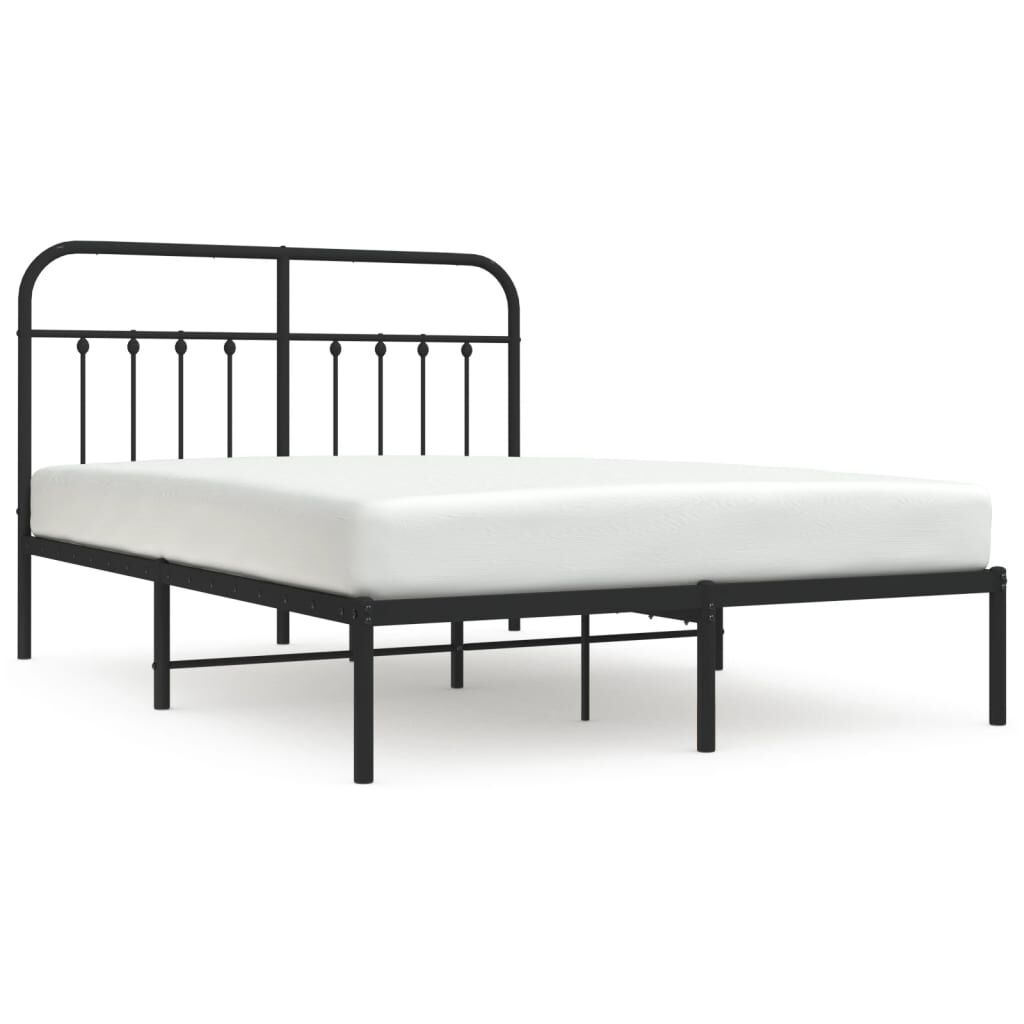 vidaXL Bedframe 135x190 Zwart - 42% Korting!