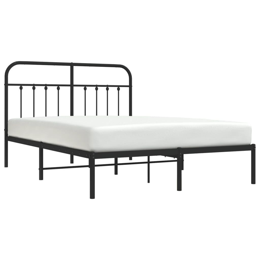 vidaXL Bedframe 135x190 Zwart - 42% Korting!