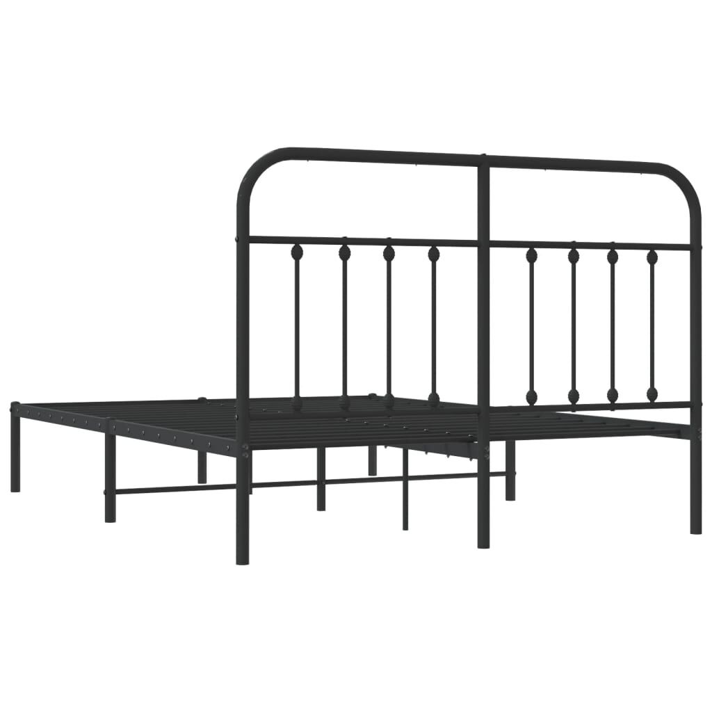 vidaXL Bedframe 135x190 Zwart - 42% Korting!