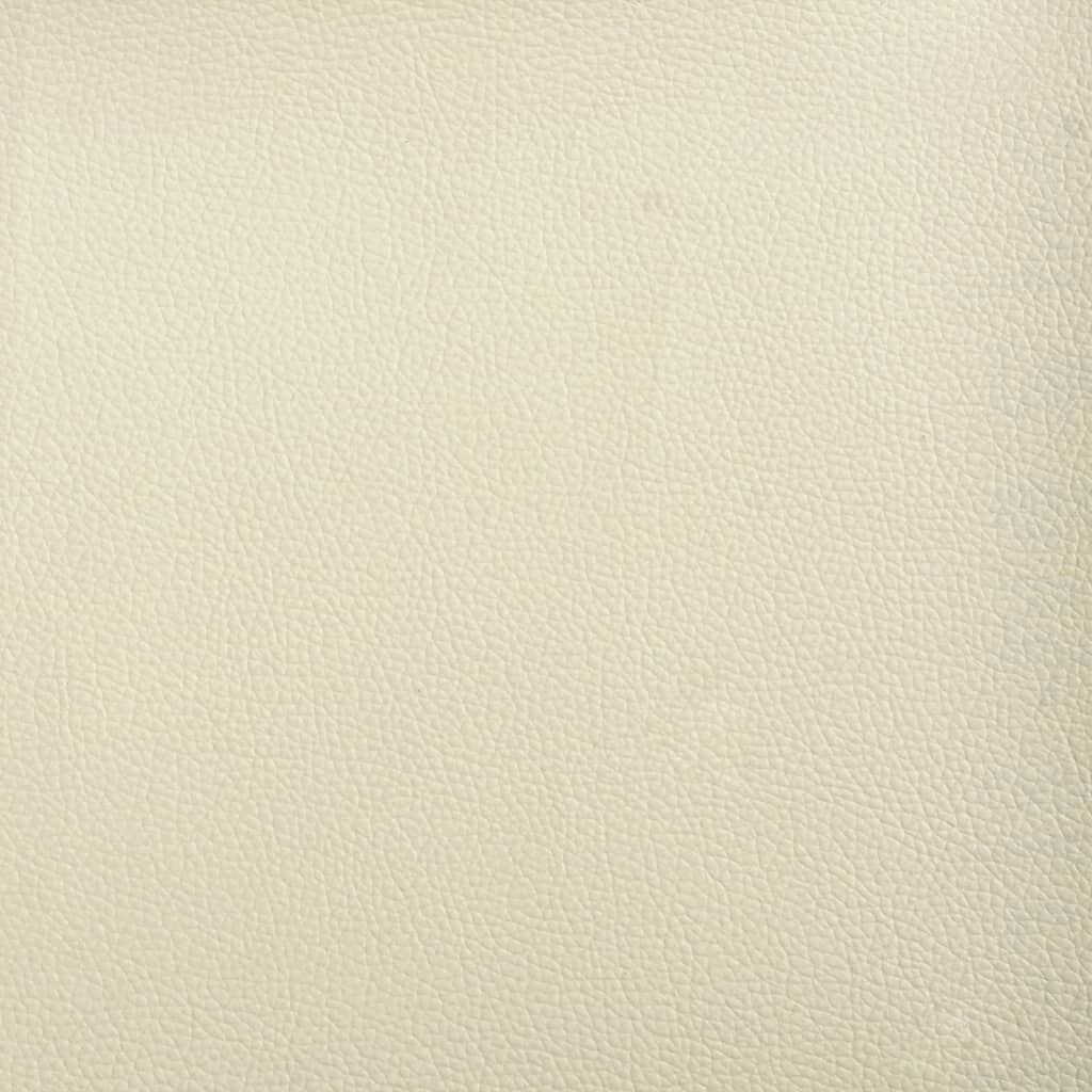 vidaXL Crème Driezitsbank - Kunstleer - 180cm - 41% Korting!