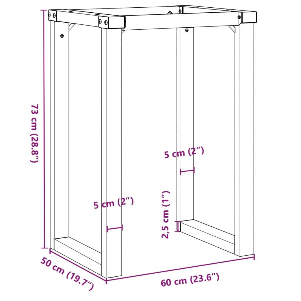 VidaXL Tafelpoten O-frame Gietijzer - 41% Korting!