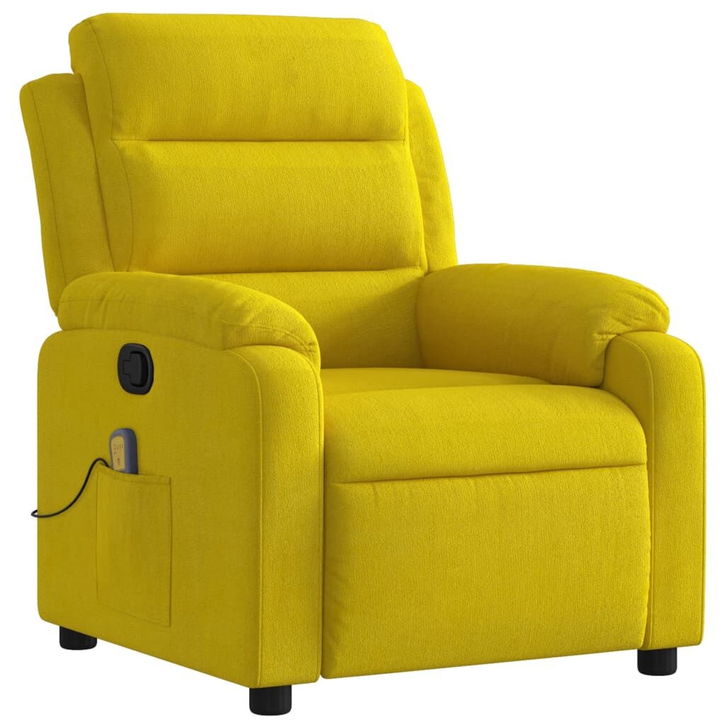 vidaXL Massagestoel Fluweel Geel - 42% Korting!