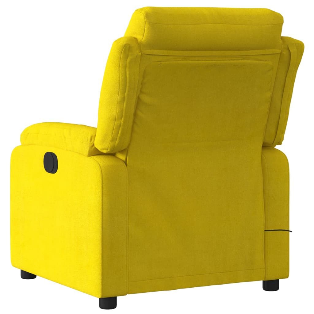vidaXL Massagestoel Fluweel Geel - 42% Korting!