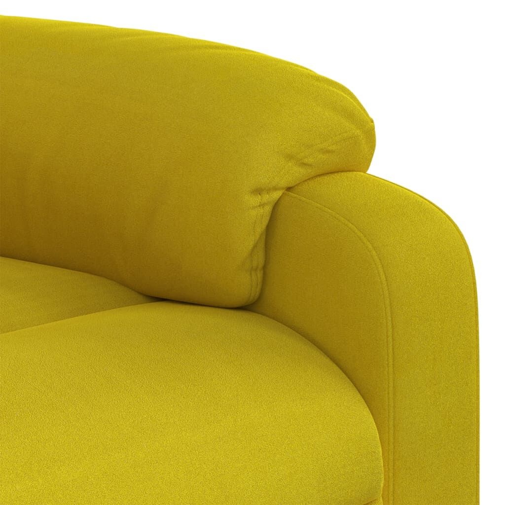 vidaXL Massagestoel Fluweel Geel - 42% Korting!