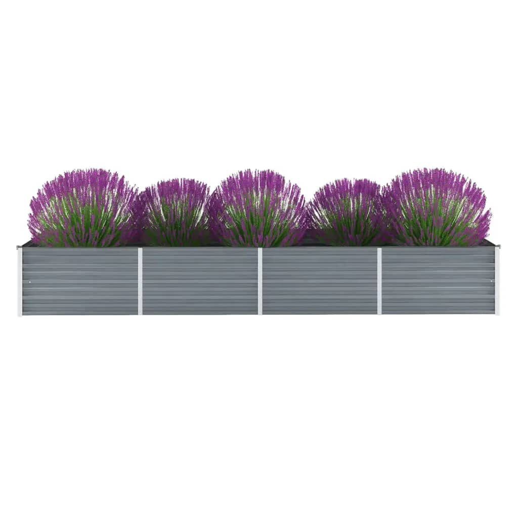 vidaXL Verhoogde Plantenbak 320cm Grijs - 35% Korting!