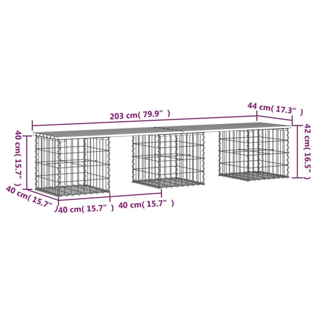 Tuinbank Schanskorf Douglas Hout 203cm - 35% Korting!