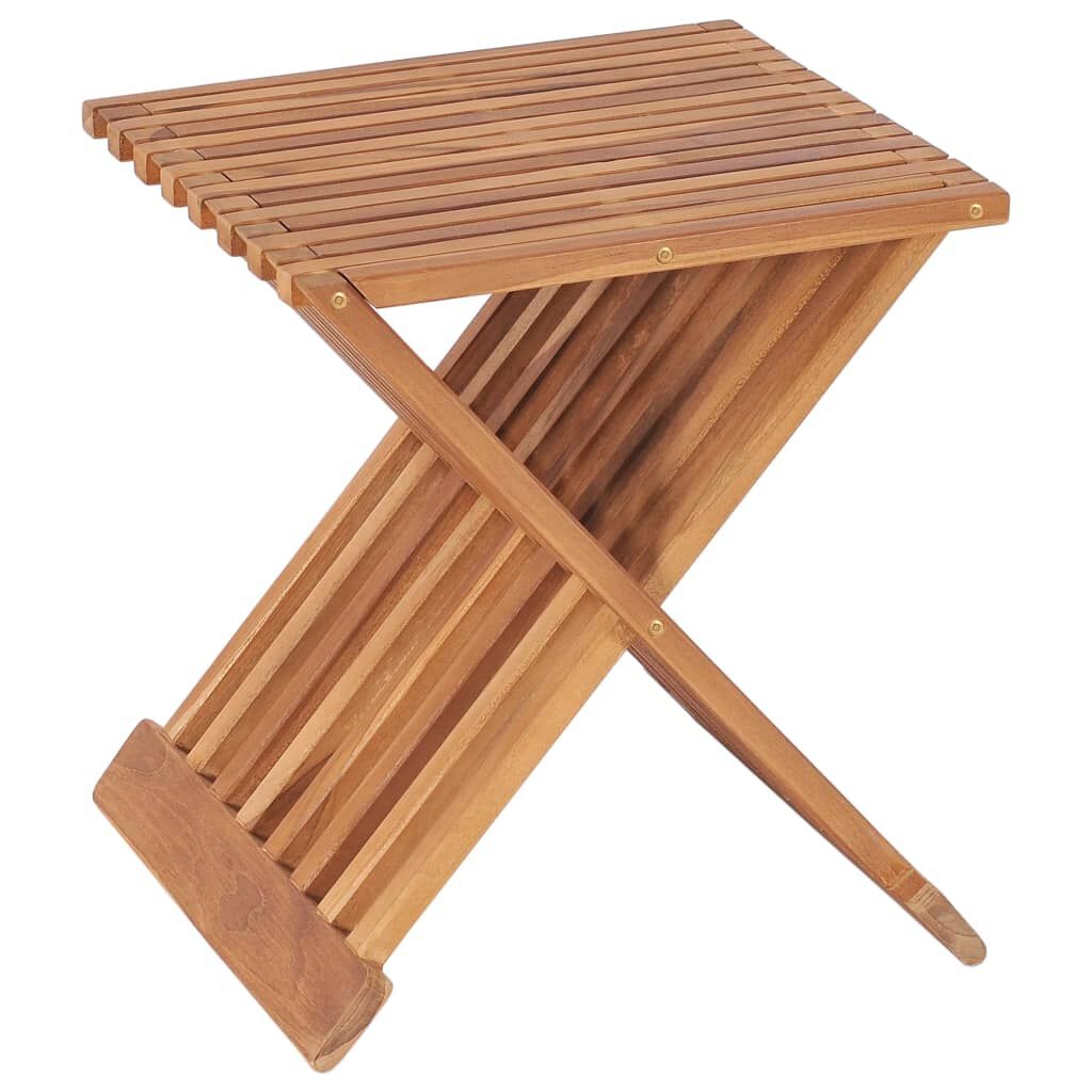 Teakhouten Kruk Inklapbaar - 40x32x45cm - 35% Korting!