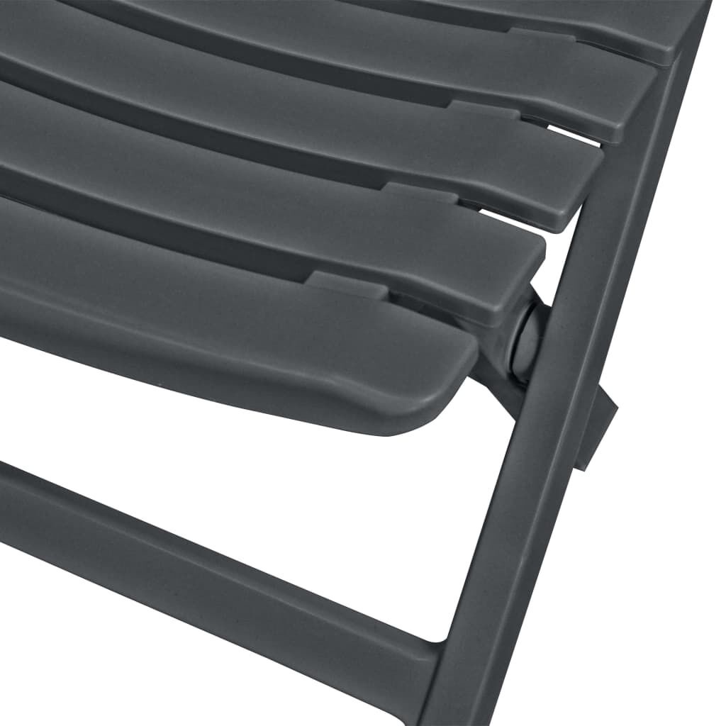 vidaXL Bistroset Inklapbaar Antraciet - 35% Korting!